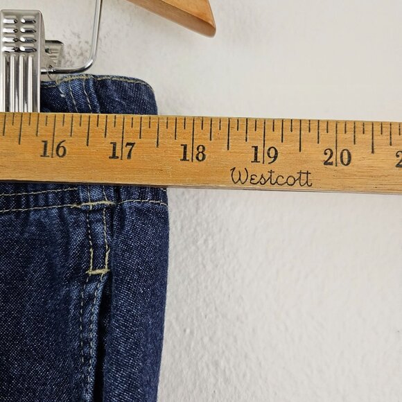 VTG White Stag Womens Midi Denim Skirt Sz 16 Blue Jean Pockets Modest Classic - Picture 6 of 9